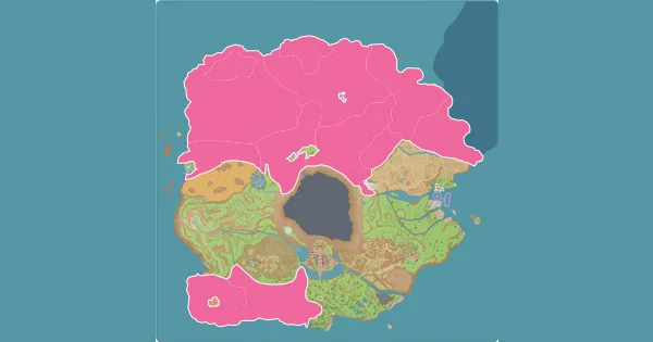 Map of where to find Golduck in Pokémon Scarlet & Violet (Paldea)