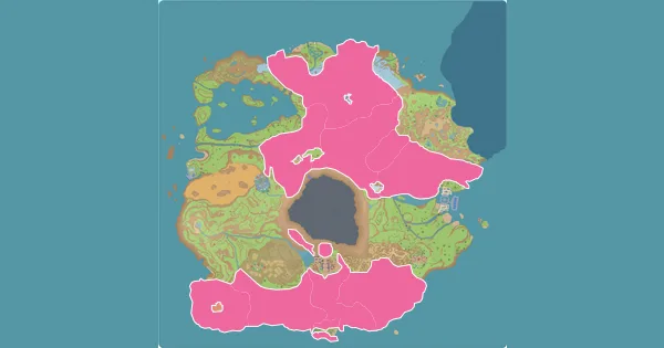 Map of where to find Goomy in Pokémon Scarlet & Violet (Paldea)