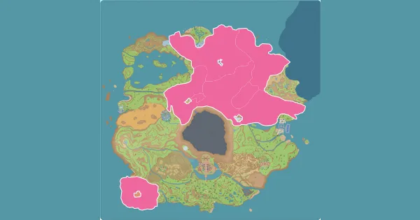 Map of where to find Greedent in Pokémon Scarlet & Violet (Paldea)