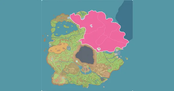 Map of where to find Grumpig in Pokémon Scarlet & Violet (Paldea)