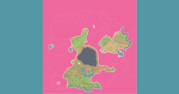 Map of where to find Gyarados in Pokémon Scarlet & Violet (Paldea)