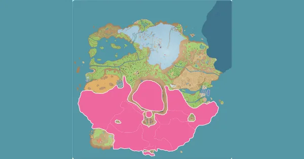 Map of where to find Happiny in Pokémon Scarlet & Violet (Paldea)