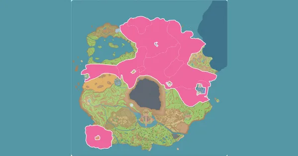 Map of where to find Hariyama in Pokémon Scarlet & Violet (Paldea)