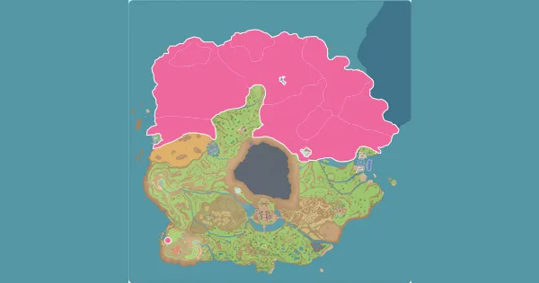 Map of where to find Hawlucha in Pokémon Scarlet & Violet (Paldea)