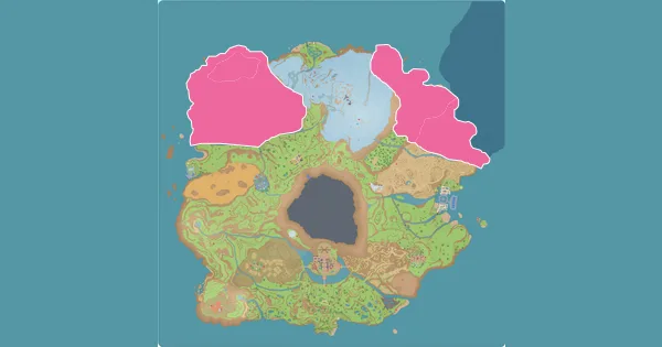 Map of where to find Heracross in Pokémon Scarlet & Violet (Paldea)