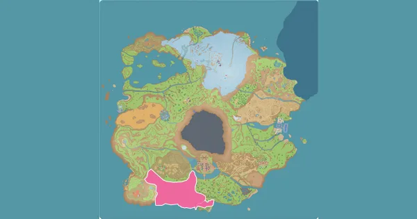 Map of where to find Houndour in Pokémon Scarlet & Violet (Paldea)