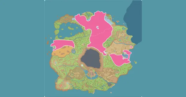 Map of where to find Kirlia in Pokémon Scarlet & Violet (Paldea)
