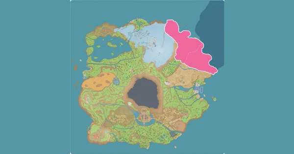 Map of where to find Kricketune in Pokémon Scarlet & Violet (Paldea)