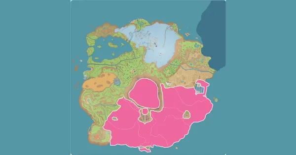 Map of where to find Lechonk in Pokémon Scarlet & Violet (Paldea)