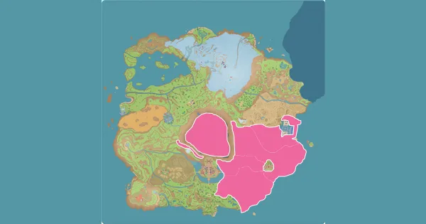 Map of where to find Litleo in Pokémon Scarlet & Violet (Paldea)