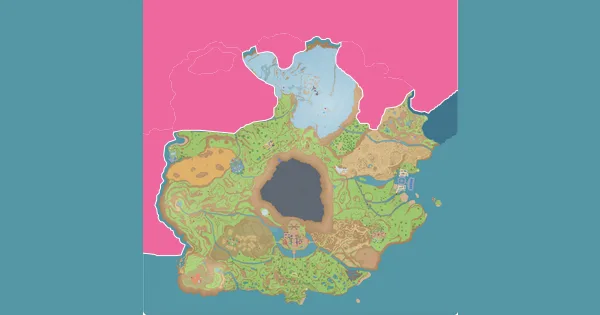 Map of where to find Lumineon in Pokémon Scarlet & Violet (Paldea)