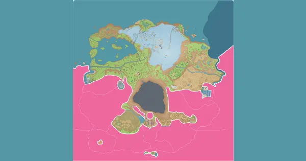 Map of where to find Luvdisc in Pokémon Scarlet & Violet (Paldea)
