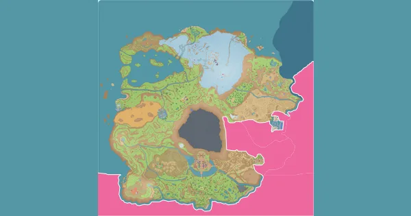 Map of where to find Mareanie in Pokémon Scarlet & Violet (Paldea)