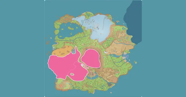 Map of where to find Mareep in Pokémon Scarlet & Violet (Paldea)