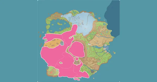 Map of where to find Maschiff in Pokémon Scarlet & Violet (Paldea)