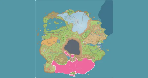 Map of where to find Masquerain in Pokémon Scarlet & Violet (Paldea)