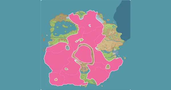 Map of where to find Mudbray in Pokémon Scarlet & Violet (Paldea)