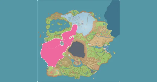 Map of where to find Numel in Pokémon Scarlet & Violet (Paldea)