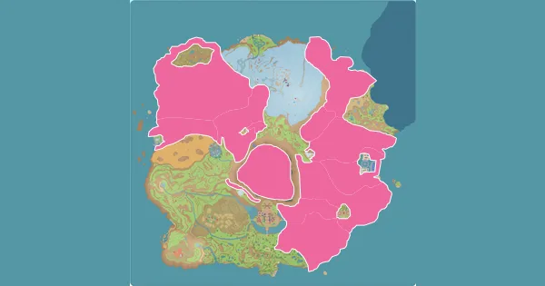 Map of where to find Oinkologne in Pokémon Scarlet & Violet (Paldea)