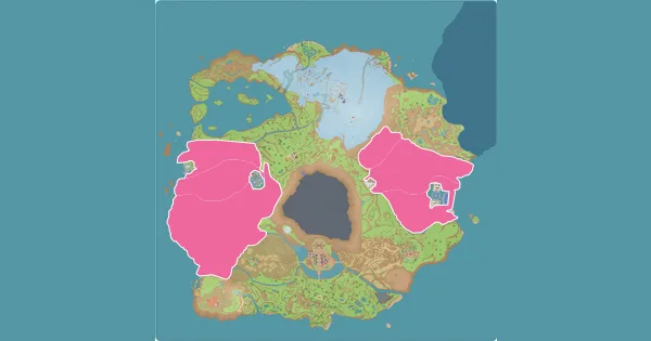 Map of where to find Orthworm in Pokémon Scarlet & Violet (Paldea)