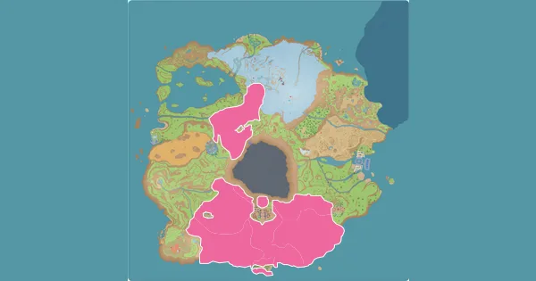 Map of where to find Pachirisu in Pokémon Scarlet & Violet (Paldea)