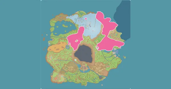 Map of where to find Primeape in Pokémon Scarlet & Violet (Paldea)