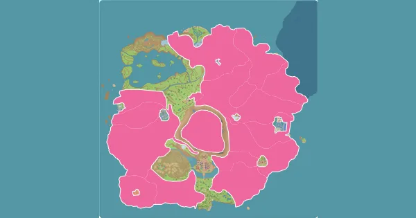 Map of where to find Rufflet in Pokémon Scarlet & Violet (Paldea)