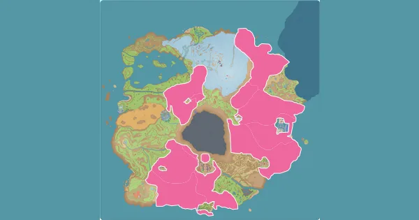 Map of where to find Shroodle in Pokémon Scarlet & Violet (Paldea)