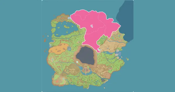 Map of where to find Snover in Pokémon Scarlet & Violet (Paldea)