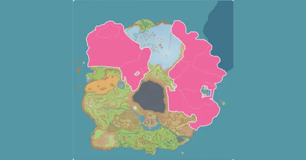 Map of where to find Spidops in Pokémon Scarlet & Violet (Paldea)