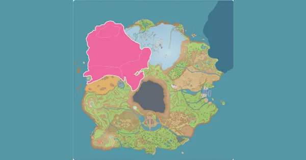 Map of where to find Staraptor in Pokémon Scarlet & Violet (Paldea)