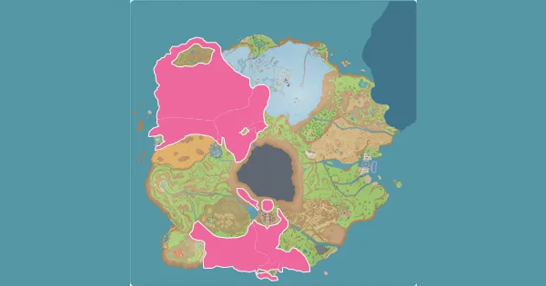 Map of where to find Staravia in Pokémon Scarlet & Violet (Paldea)