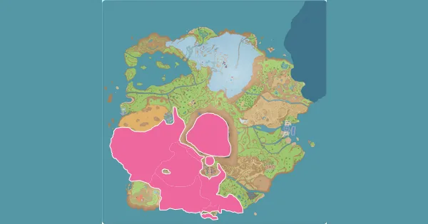 Map of where to find Starly in Pokémon Scarlet & Violet (Paldea)