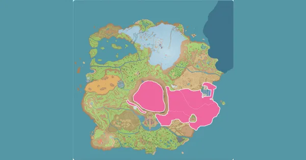 Map of where to find Steenee in Pokémon Scarlet & Violet (Paldea)