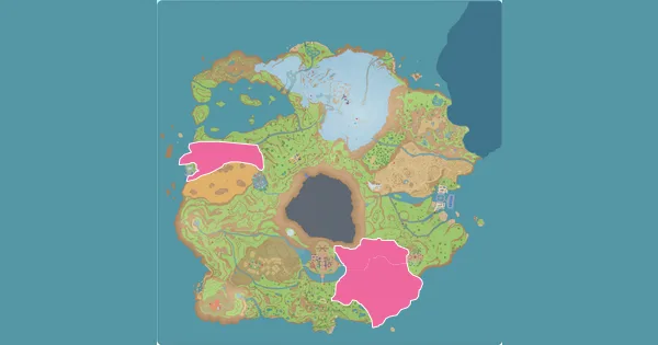 Map of where to find Stunky in Pokémon Scarlet & Violet (Paldea)