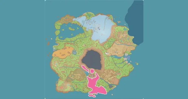 Map of where to find Sunkern in Pokémon Scarlet & Violet (Paldea)