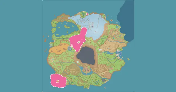 Map of where to find Sylveon in Pokémon Scarlet & Violet (Paldea)