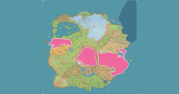 Map of where to find Tauros in Pokémon Scarlet & Violet (Paldea)