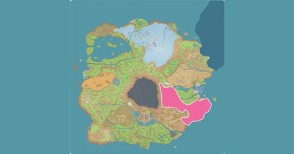 Map of where to find Teddiursa in Pokémon Scarlet & Violet (Paldea)