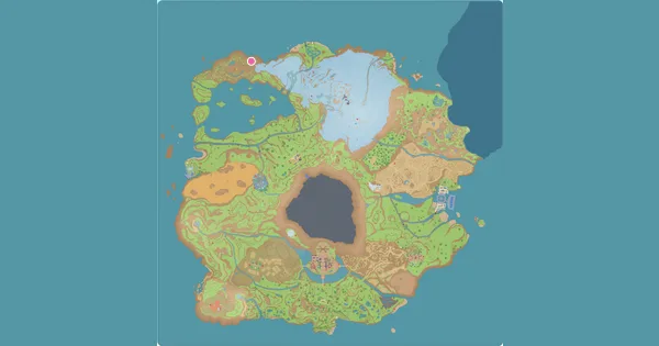 Map of where to find Tsareena in Pokémon Scarlet & Violet (Paldea)