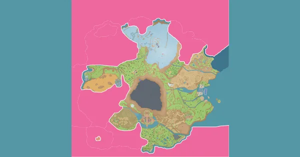 Map of where to find Tynamo in Pokémon Scarlet & Violet (Paldea)