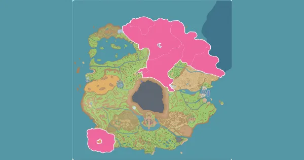 Map of where to find Umbreon in Pokémon Scarlet & Violet (Paldea)