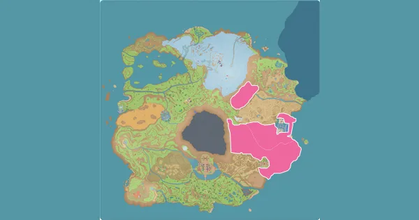 Map of where to find Venonat in Pokémon Scarlet & Violet (Paldea)