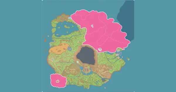 Map of where to find Vivillon in Pokémon Scarlet & Violet (Paldea)