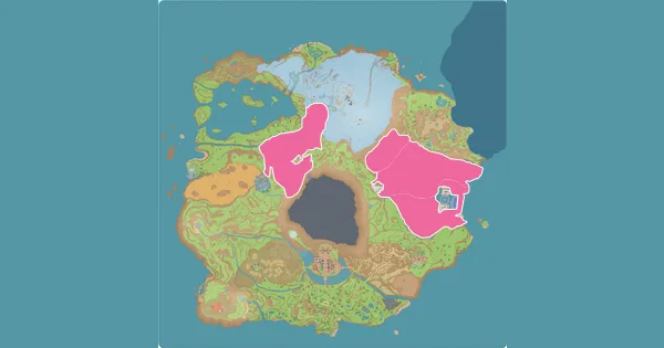 Map of where to find Voltorb in Pokémon Scarlet & Violet (Paldea)