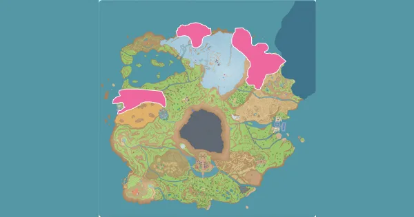 Map of where to find Wugtrio in Pokémon Scarlet & Violet (Paldea)