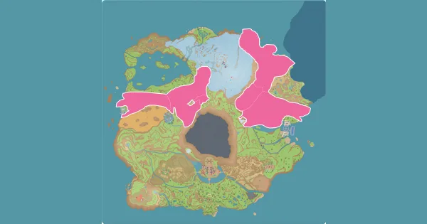 Map of where to find Zorua in Pokémon Scarlet & Violet (Paldea)
