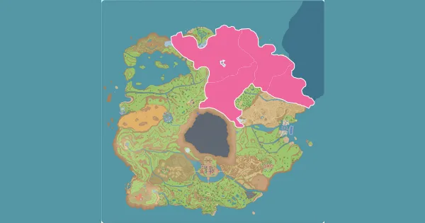 Map of where to find Zweilous in Pokémon Scarlet & Violet (Paldea)
