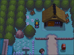 The white-Apricorn tree is beside Kurt’s house in Azalea Town. in Pokémon HeartGold.