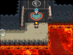 Clair in the Blackthorn City Gym in HeartGold